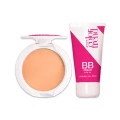 AVON - KIT x2 Color Trend BB Cream con Polvo Compacto Medio