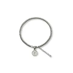 SANTORAL - Pulsera Medalla de San Benito - Plata