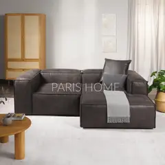 GENERICO - Sofá Derecho Rinconero Monarch Ultracuero - Taupe