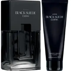 AVON - Black Suede Dark Perfume de Hombre Y Shampoo -