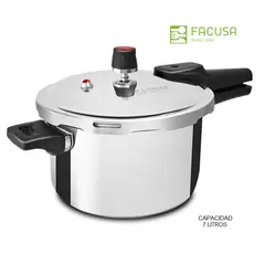 FACUSA - Olla a presión 7 Litros Acero Inoxidable