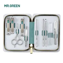 GENERICO - Set Manicura Cortauñas Cuidado Personal MR. GREEN Set 10 pcs