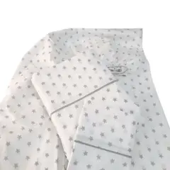 GENERICO - Sabanas de cuna - 3 piezas - Diseño estrellitas plomas Niño