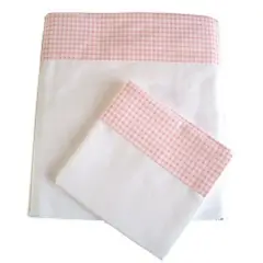 GENERICO - Sabanas de cuna - Juego - 3 piezas - Blanco Niña