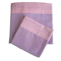 GENERICO - Sabanas de cuna - Juego - 3 piezas - Lila Niña