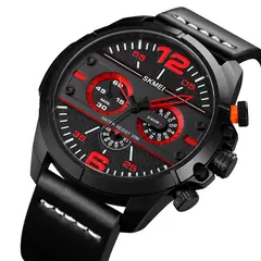 SKMEI - RELOJ 1846 Negro Correa Cuero