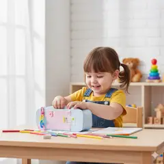 GENERICO - Cartuchera Kawaii Celeste Pastel