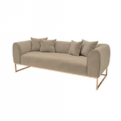 BARAKA HOME - Sofá Luxury Nikole 3 Cuerpos - Beige claro