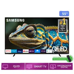 SAMSUNG - TELEVISOR 55 QLED 4K UHD SMART TV TIZEN QN55Q60DAGXPE.