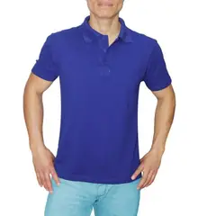 GENERICO - POLO CUELLO CAMISERO MANGA CORTA PIQUE PARA HOMBRE
