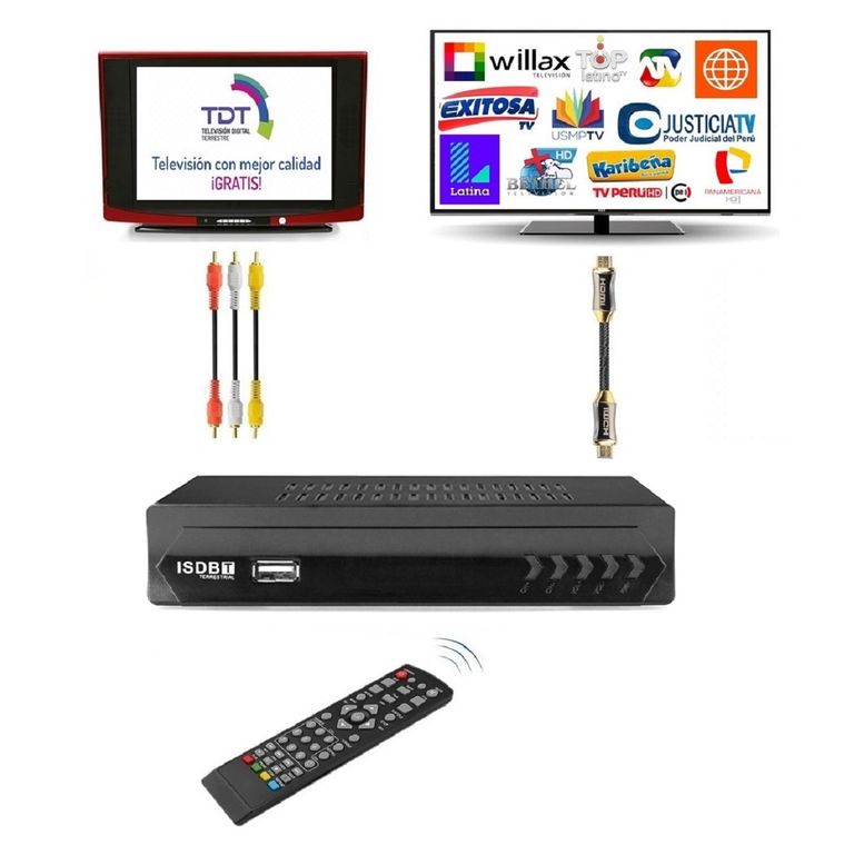 Decodificador de TV Digital Sintonizador de TV y Youtube