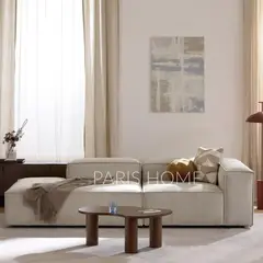 GENERICO - Sofá Diván Derecho Modular Monarch Pana - Beige Claro