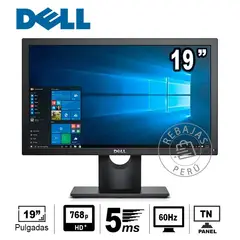 DELL - Monitor E1916HV 19 HD 1366x768 TN 60Hz VGA VESA 5ms