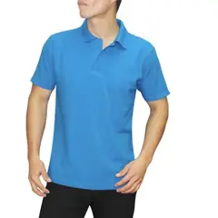 GENERICO - POLO CAMISERO MANGA CORTA TURQUESA