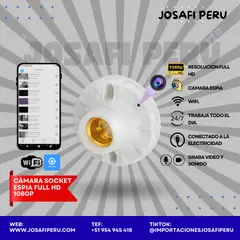 GENERICO - CAMARA VIGILANCIA SOCKET WIFI FULL HD