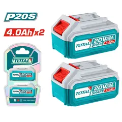 TOTAL TOOLS - Batería Total Pack De 2 Baterías De 4.0ah -TOSLI240312