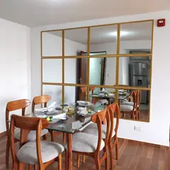 LUMINAR BRILLO & LUZ - Espejos ventana para sala y comedor marco dorado