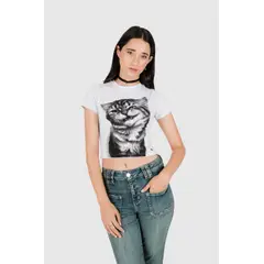 NOW - Polo Crop Algodón Kaja