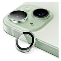 GENERICO - Protector individual para lentes de cámaras iPhone 15 Y 15 Plus Verde