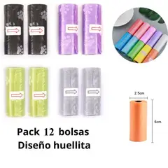 OEM - 12 REPUESTOS BOLSAS PARA RESIDUOS DE PERRO X 12UND