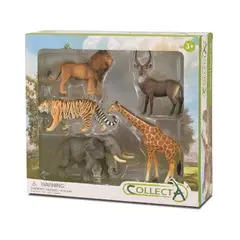 COLLECTA - Figuras de animales 5 piezas Animales Salvajes