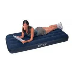 INTEX - Colchón Inflable 1.5 Plaza Camping