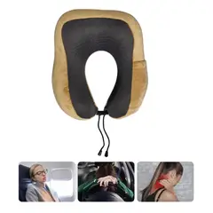 GENERICO - Almohada cojin de viaje para cuello - Mostaza