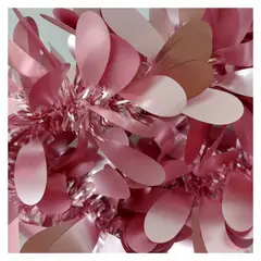 GENERICO - Guirnalda decorativa para fiesta 180 cm x 2 unid. - Oro Lila