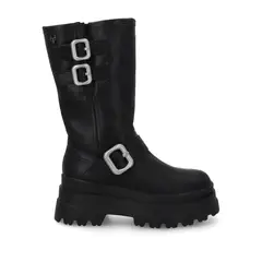 GOTTA - Bota Plataforma Negra Mujer 36037