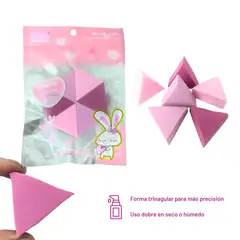 GENERICO - Set de 6 Esponjas Triangulares de Maquillaje