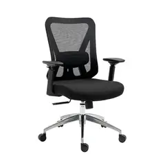 OFIDEAS - Silla de Oficina Presidencial Syncro Brazo 3D Smart Negro