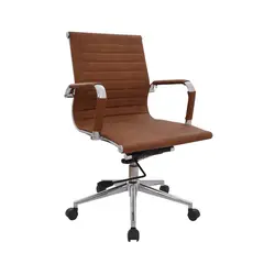 BONNO - Silla De Escritorio Boss Medio Camel