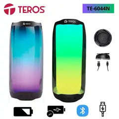 TEROS - Parlante inalambrico CON ILUMINACION LED-TE-6044N