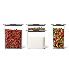 RUBBERMAID - Set de 4 herméticos de plastico Brilliance Tritan 1994253