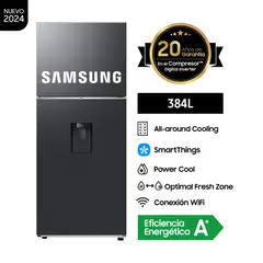 SAMSUNG - Refrigeradora 384L Top Mount Freezer Black CDisp