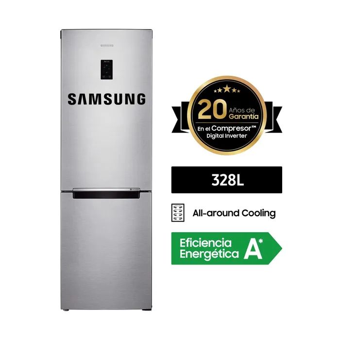 Refrigeradora 328LT All Around Cooling RB33J3230SAPE Plateado_.