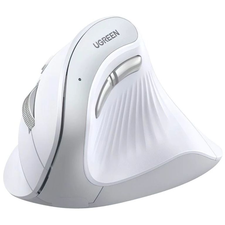 Mouse Ergonomico Bluetooth 2.4G 4000dpi Blanco MU008 - 45759