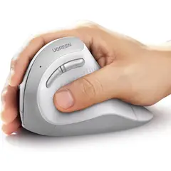 UGREEN - Mouse Ergonomico Bluetooth 2.4G 4000dpi Blanco MU008 - 45759