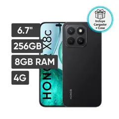 HONOR - Smartphone X8C 67 8GB 256GB 108MP+5MP Negro