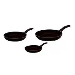 BONERA - Juego de 3 Sartenes Granito Black Montella 18/20/24cm