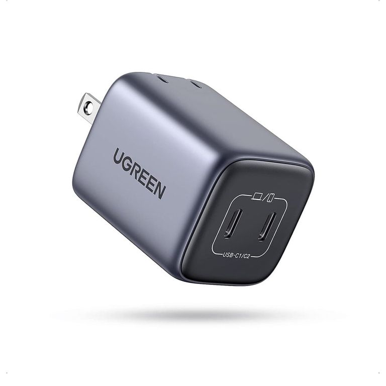 Cargador USB C de 45 W, Nexode 2 puertos GaN plegable