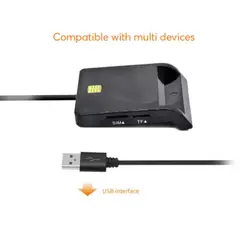 GENERICO - Lector De Dni Electrónico Smart Card Lector Microsd Usb Firma Digital
