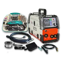 XTD - Soldadora Inversora Mig 200A + Mini Taladro 160w