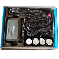 SEISA - Sensor De Retroceso Reversa Auto Parqueo 4 Puntos Blanco