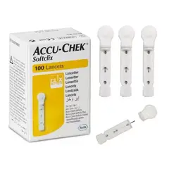 ACCU CHEK - Lancetas SOFTCLIX Para Glucometro Accu-chek CAJA X 100 Unid.