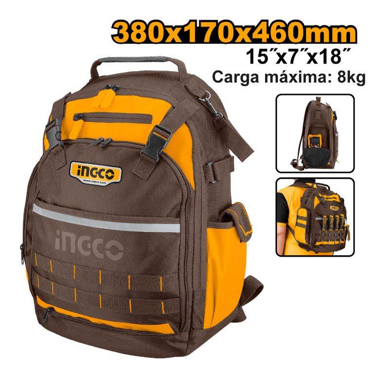 MOCHILA DE HERRAMIENTAS INGCO 8KG HBP01028