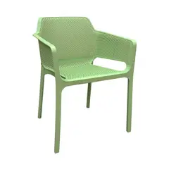 IKASA - Silla de comedor Zandor verde de polipropileno
