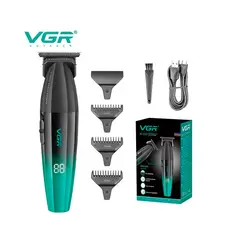 PREMIUM - Maquina Corte Cabello VGR V 906 Pantalla Digital Trimmer