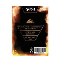 GOSU - OVER SLEEVES PREMIUM STANDARD SIZE (102 PCS - 100 MICRAS)