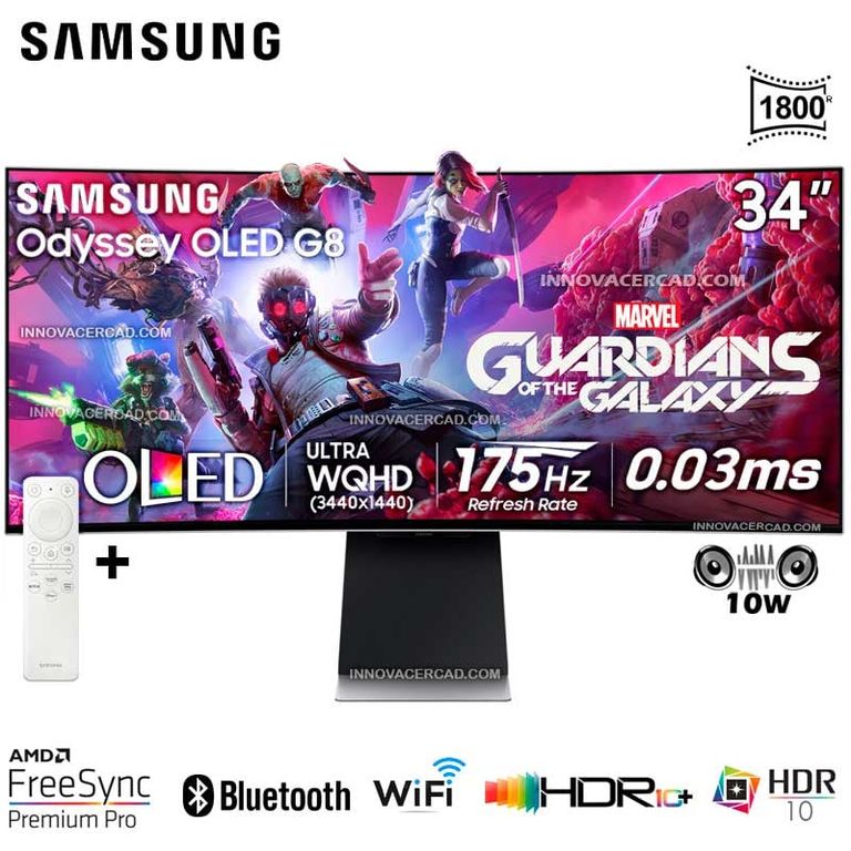 Monitor OLED Gaming Odyssey G8 de 34 LS34DG850SLXPE 175hz 05ms 4K